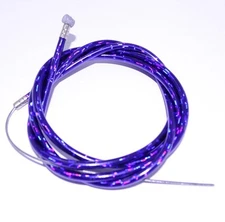 NEW BICYCLE BIKE 1 BRAKE CABLE 68" + 1 HOUSING 60" Metallic Purple + 2 CAPS