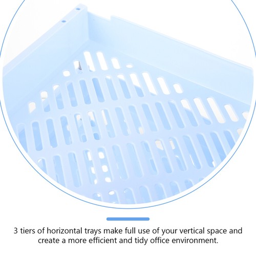 Three-layer File Disk Office Paper Organizer remise Tray Document Letter Trays