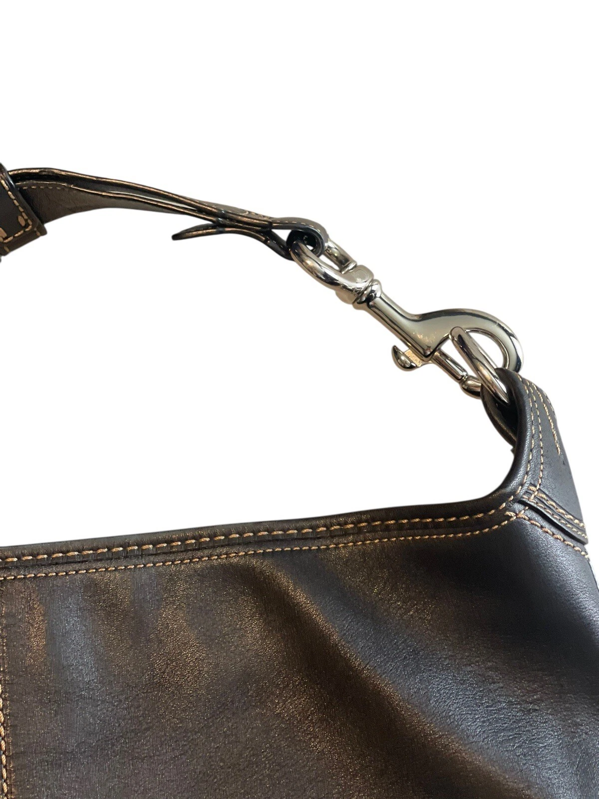 Coach rara borsa borsone extra large Bleeker Elisa slim F13356 in pelle nera