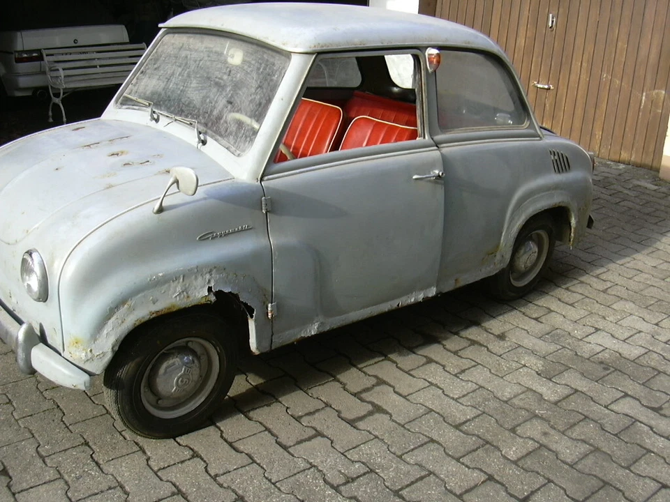 Cristal Goggomobil Goggo año 1957, primera carga 1969. Foto 2 de 4