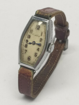 RARE Vintage CORTEBERT TONNEAU CASE Watch For Woman CAL. 405