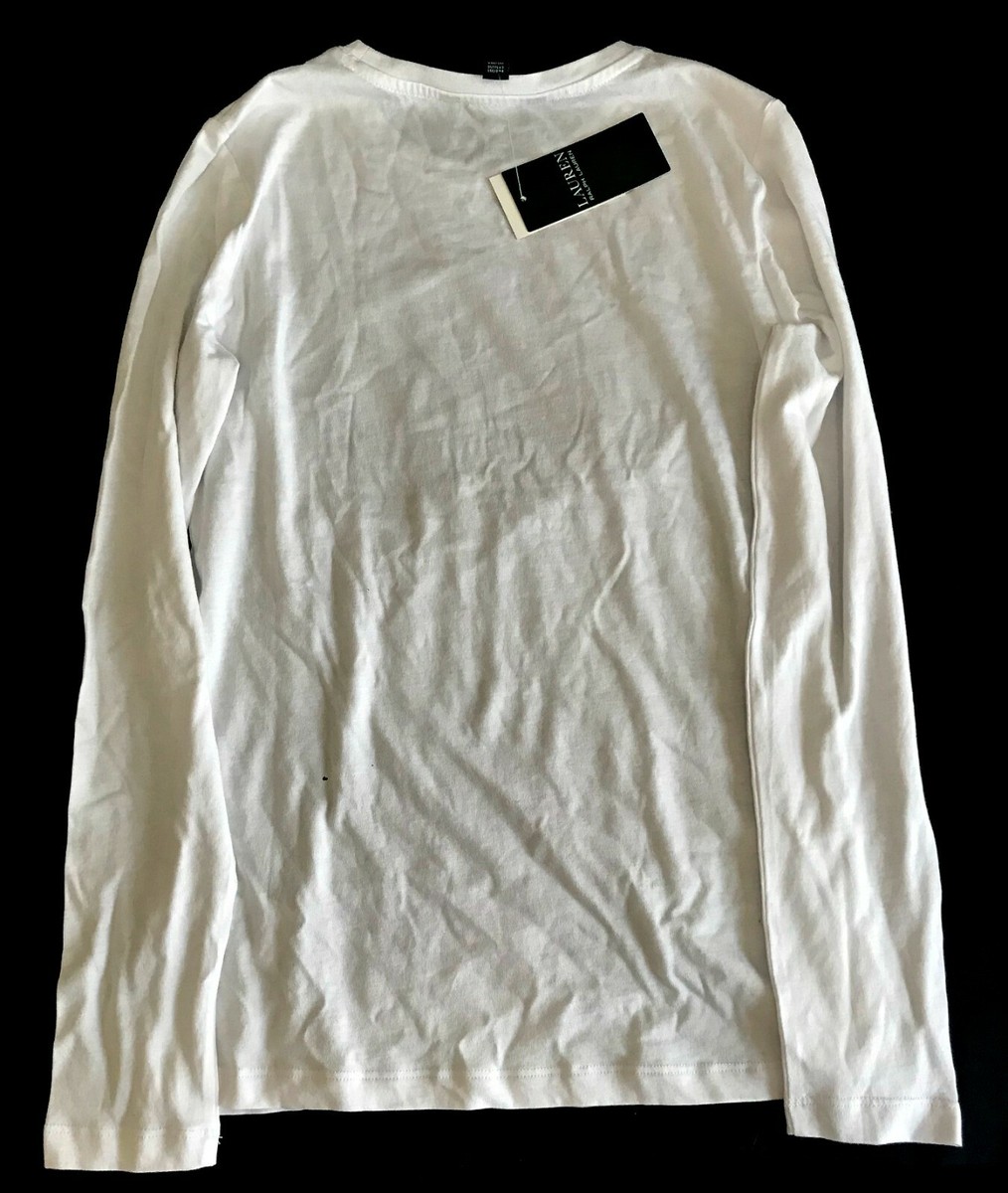 Tシャツ・カットソー LAUREN RALPH LAUREN Woman T-Shirt White 1 200957676 001 Tシャツ・カットソー LAUREN RALPH LAUREN Woman T-Shirt White