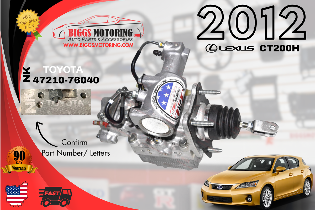 2012 LEXUS CT ABS ANTI LOCK BRAKE PUMP MODULE NK 47210-76040 | eBay