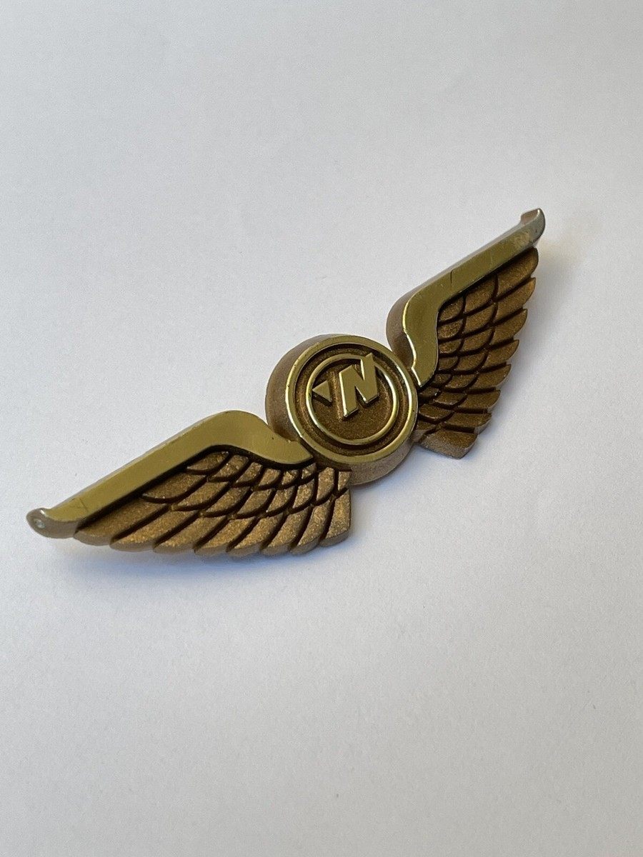 Northwest Airlines Plastic Junior Pilot Badge with Logo and Wings