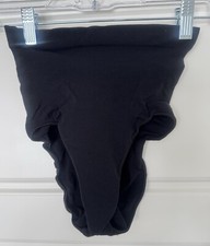 NWOT Skims Seamless Sculpt High-Waisted Brief Cotton Gusset Stretch Black Size M