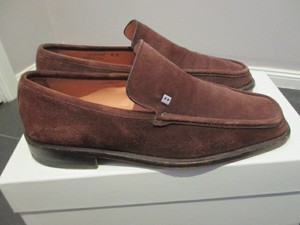 bally suede loafers