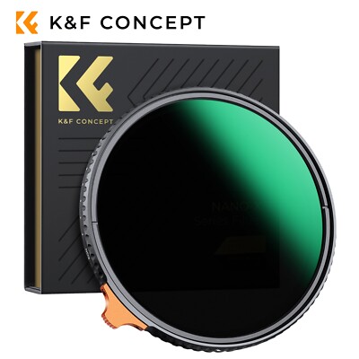 K&F CONCEPT Putter Variable ND2-ND400 Filter ND Filter Adjustable fr Camera Lens