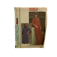 #5172 McCalls Misses Dress or Top and Pants Sewing Pattern Size M
