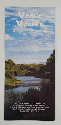1980er Verde Valley Arizona AZ Sedona Cottonwood Clarkdale Vintage Reiseprospekt - Bild 1 von 4
