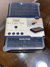 Simplifiefd Ice Cube Tray with Lid scoop & Bin - Odor-Preventive Ice Storage Set