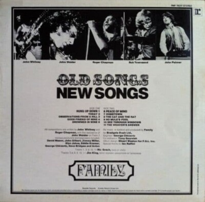 FAMILY Old Songs, New Songs Vinyl Record Album LP Reprise 1971 1st Roger Chapman