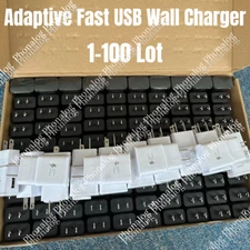 Wholesale Bulk Adaptive USB Fast Wall Charger Power Adapter For Samsung US Block