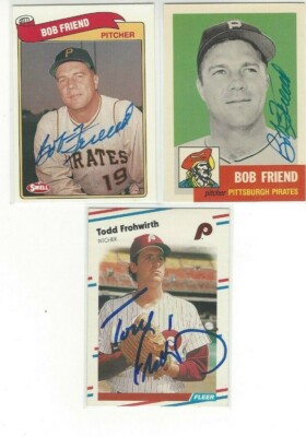 1953 Topps Archives #298 Bob Friend  Autographed Baseball Card Pittsburgh Dec 19