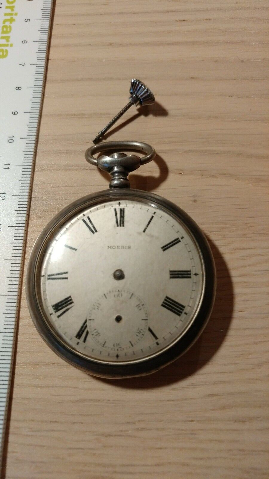 Pocket watch moeris Milan 1906, Working, incomplete and good
