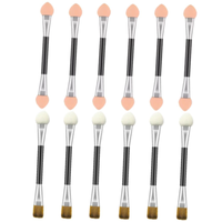 Lidschatten Pinsel, 12 Pcs Sponge Eyeshadow Brush, Lidschatten Pinsel Doppelseit