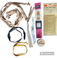 Zippers Ideal Talon Coats & Clark Conso Fink Metal Nylon Sewing Vintage Lot 