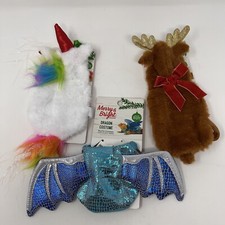 THREE Reptile Costume Bearded Dragon Costumes  Reindeer, Unicorn  Dragon