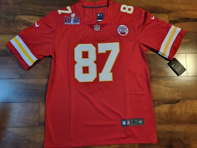 Travis Kelce Chiefs Red Super Bowl 58 Jersey Mens Large