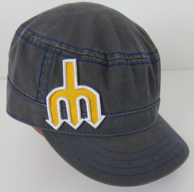 Retro SEATTLE MARINERS Trident Logo MLB BASEBALL HAT Cadet Women's Cap