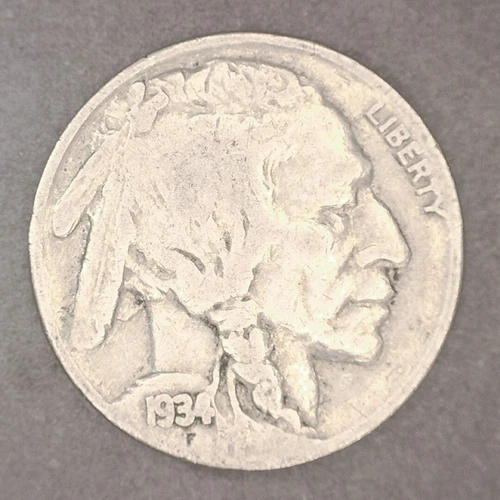 1934 P Buffalo Nickel # 09 Low Mintage 20,213,003 Rare Coin