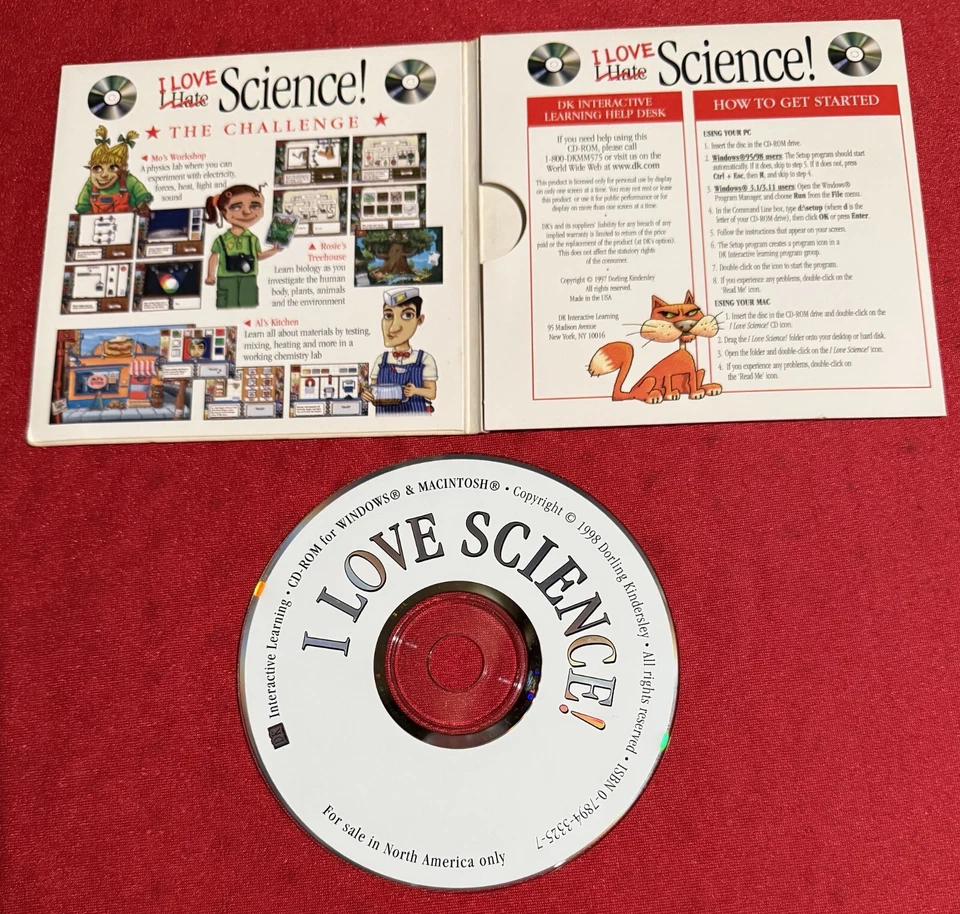 Dorling Kindersley, I Love Science, Windows 95/98, Untested - Image 4 of 4