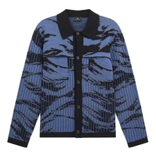 PS by Paul Smith Mens Cardigan Button Thru, Black, Small Petite