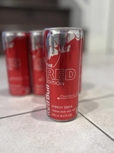 Red Bull Cranberry Red Edition Discontinued Full 8.4 oz Can Super Hard To Find