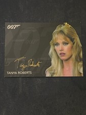 James Bond Archives Tanya Roberts Autograph Card