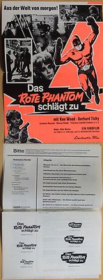 Das Rote Phantom schlägt zu Werberatschlag press kit Superargo contro Diabolikus