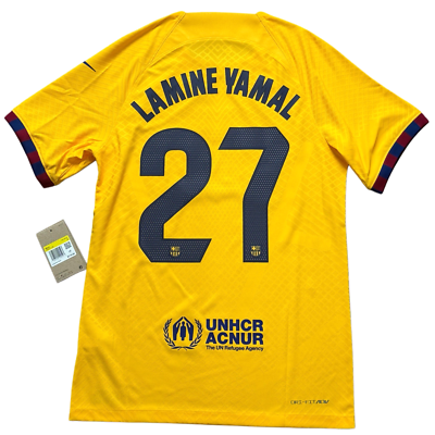 FCバルセロナ Lamine Yamal 27番　ユニフォーム 2023/24 Barcelona Authentic Fourth Jersey #27 Lamine Yamal Small
