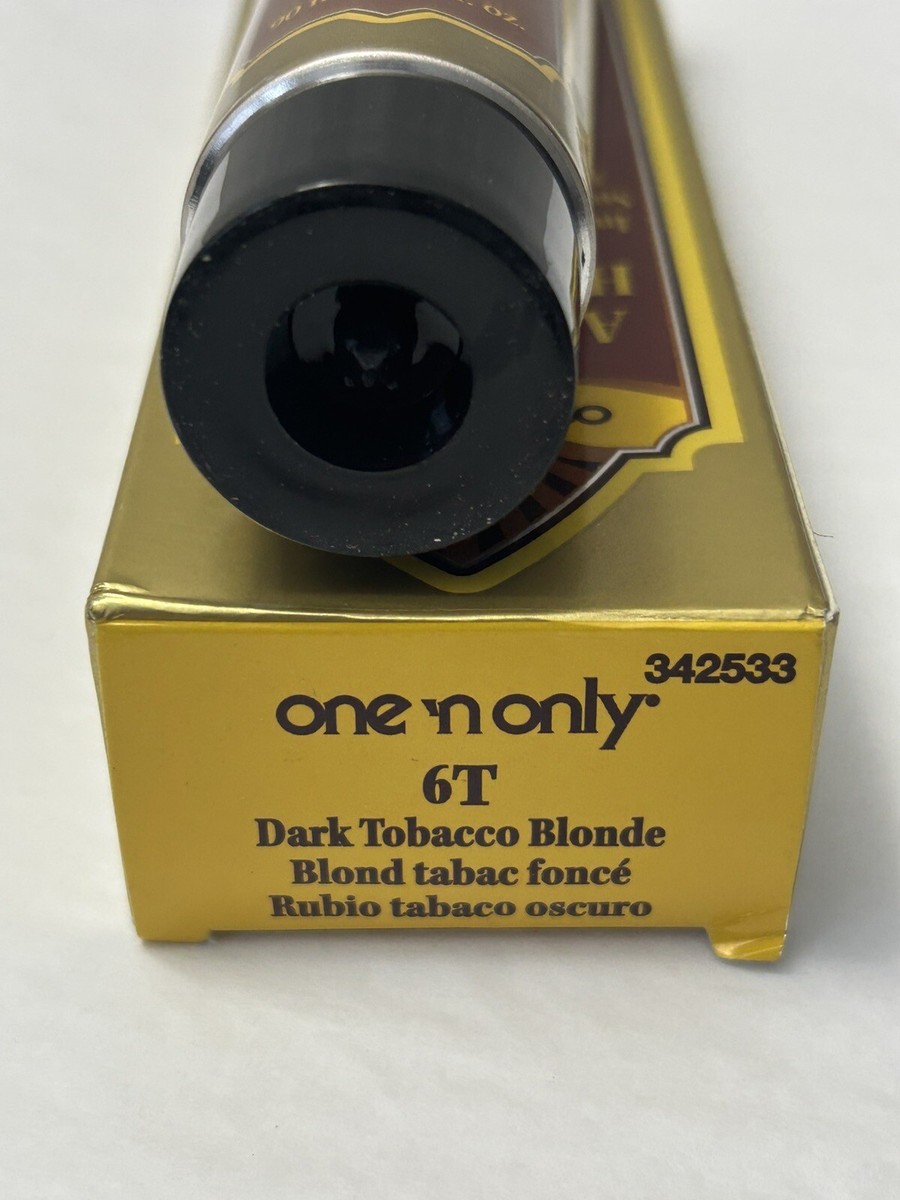 one n only medium tobacco brown One N Only Argan Oil Hair Color 2 Applications 6T Dark Tobacco Blonde 3oz  (U6)