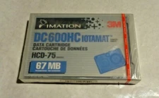 3M Imation DC 600HC Iotamat Data Cartidge HCD-75 67 MB  