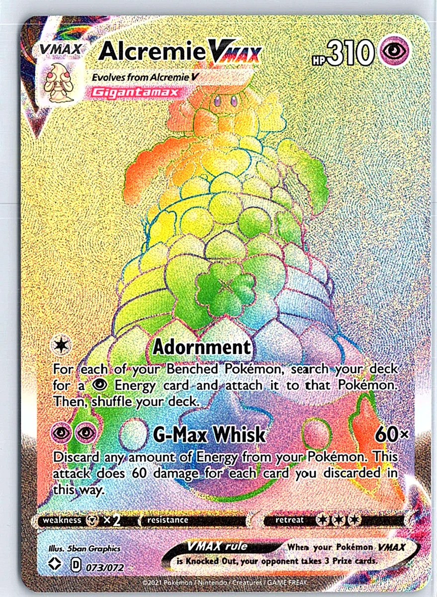 alcremie vmax pokemon card value Alcremie VMAX 073/072 Shining Fates PSA 10 107864304 main image 0