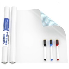 Self-Adhesive Dry Erase Whiteboard Sticker Peel and Stick Paper, 78.7x17.7 Inch