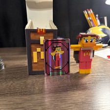 McDonald's 2025 Happy Meal MINECRAFT BIRDIE WINGS w/Card  Unused Code OPEN BOX