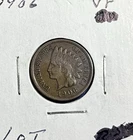 1906 Indian Head Cent Penny VF  Lot 109