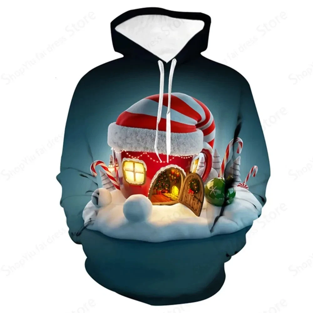 Christmas Hoodie Candy House Mug Winter Holiday Gift