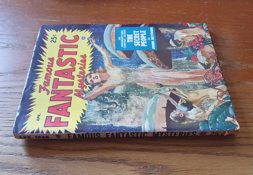 Famous Fantastic Mysteries USA Pulp featuring painted Good Girl Cover Art 1950 - Image 2 of 3