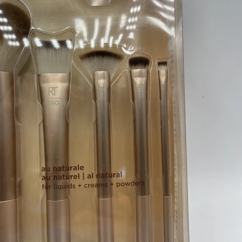 Real Techniques Au Naturale Make-up-Pinsel-Set für Flüssigkeit cremig Puder Set - Bild 3 von 4