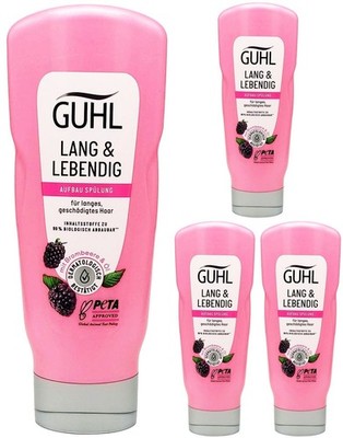 Guhl Lang & Lebendig Aufbau Spülung mit Brombeere & Mandelöl 4x 200ml