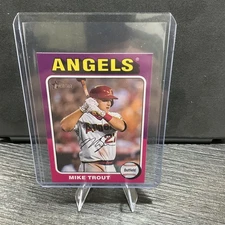 2024 Topps Heritage MINT Throwback Variation #52 Mike Trout 