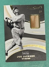 2020 IMMACULATE "SHOELESS" JOE JACKSON GAME USED BAT RELIC /10 CHICAGO NRMT