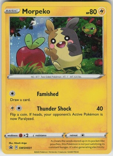 Holo Morpeko SWSH031 Promo Sword & Shield Promo Near Mint