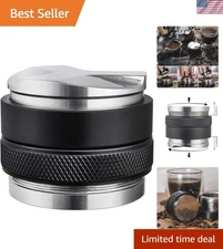 58mm Coffee Distributor and Tamper, Dual Head Coffee Leveler Fits for Portafi...