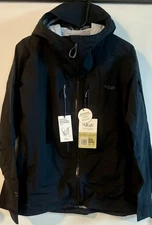 NEW Womens US Large Rab Khroma Kinetic Black Jacket Retail $400
