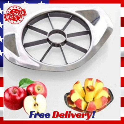 Apple Corer Stainless Steel Slicer Cutter Chopper Peeler Pear Fruit Easy Cut New