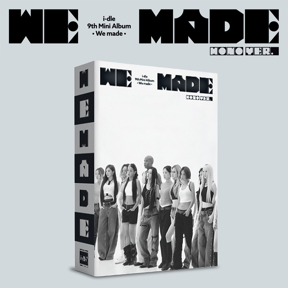 G)I-DLE [WE MADE] 9th Mini Album MONO/CROW Ver/Mini CD+POSTER+2