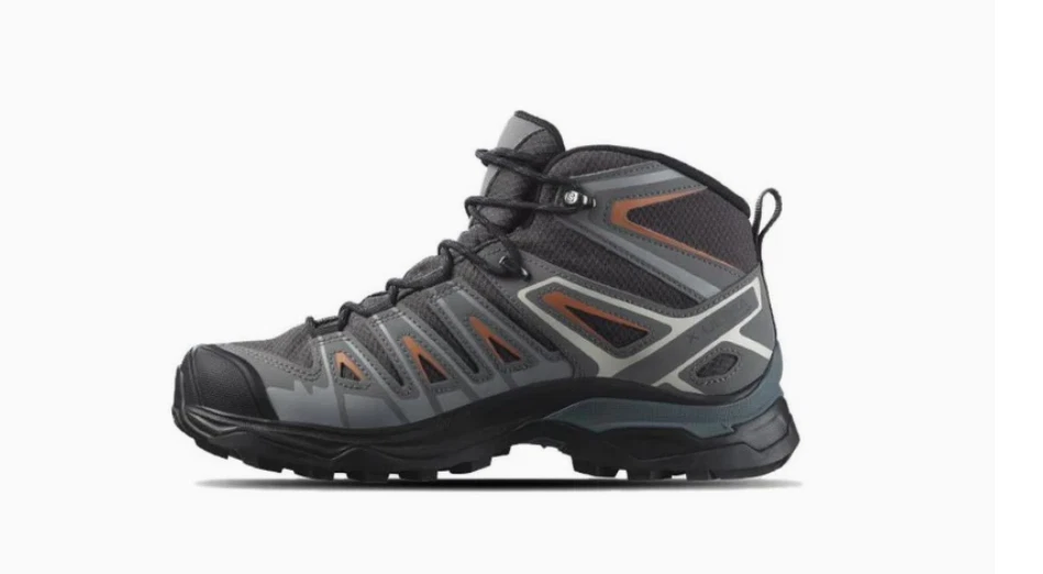 Salomon Damen grau & orange X Ultra Pioneer Mid GTX Wanderschuhe Schuhe UK 7