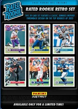 2023 Panini NFL RETRO RATED ROOKIE RC Complete Set (30) ALL #’d /629 SEALED