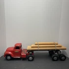 Vintage 1956 Tonka Log Cabover Pressed Steel Toy Truck  Logging Hauler (1700)